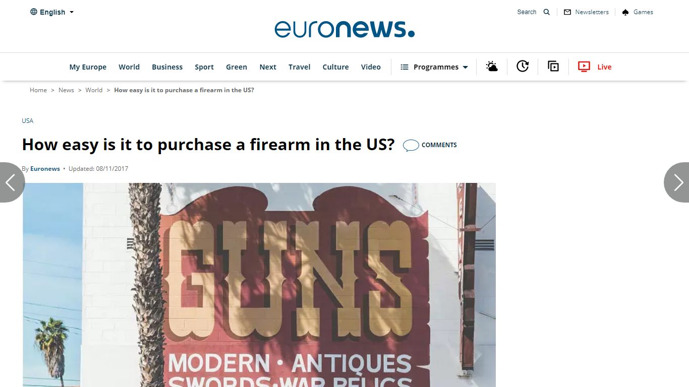 How easy is it to purchase a firearm in the US? | Euronews