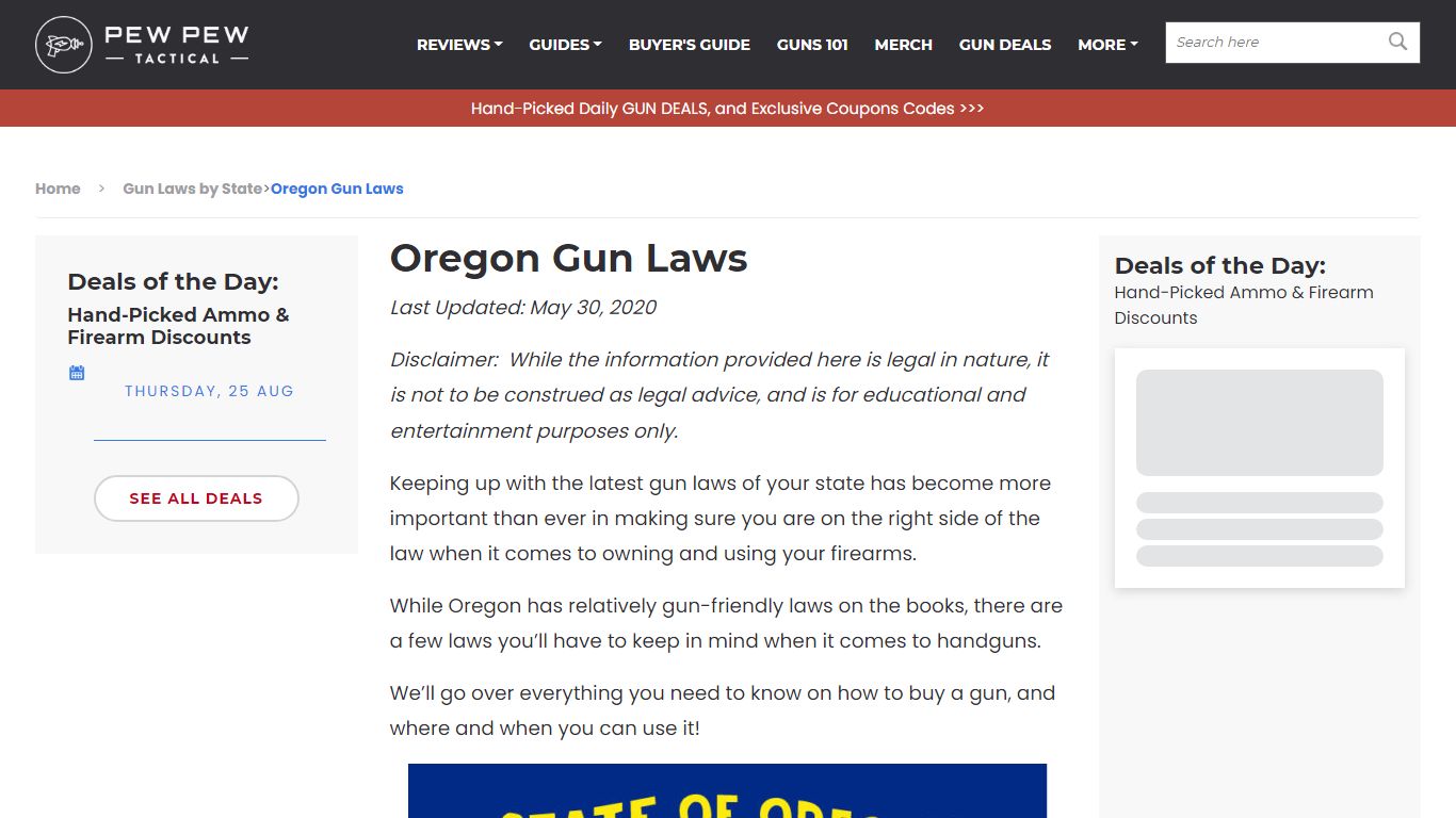 Oregon Gun Laws: What You Need to Know - Pew Pew Tactical